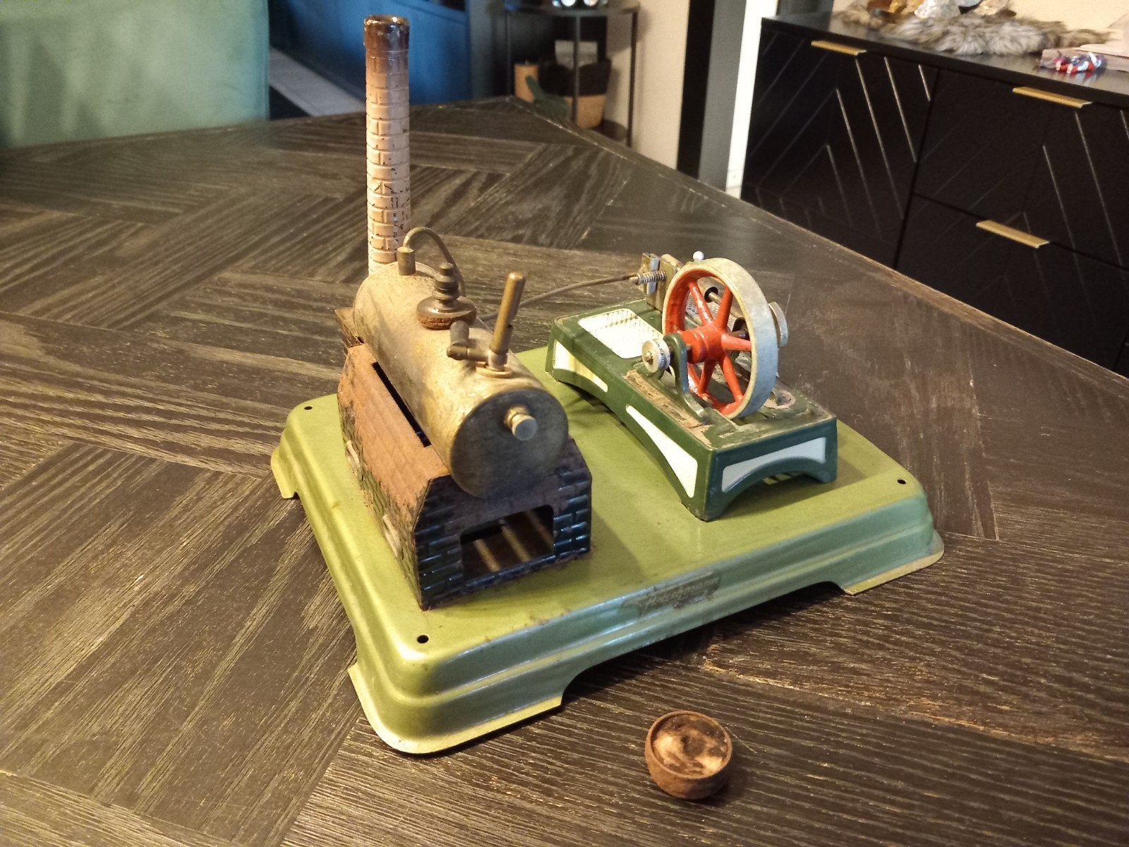 Antieke fleischmann Stoommachine - Made in Western Germany, Antiek en Kunst, Ophalen of Verzenden