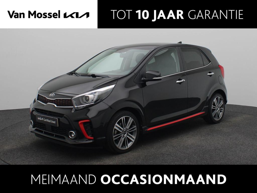 Kia Picanto 1.0 T-GDI GT-Line | 100pk | Stoel/Stuurverwarmin, Auto's, 12 maanden, 101 pk, Gebruikt, Zwart