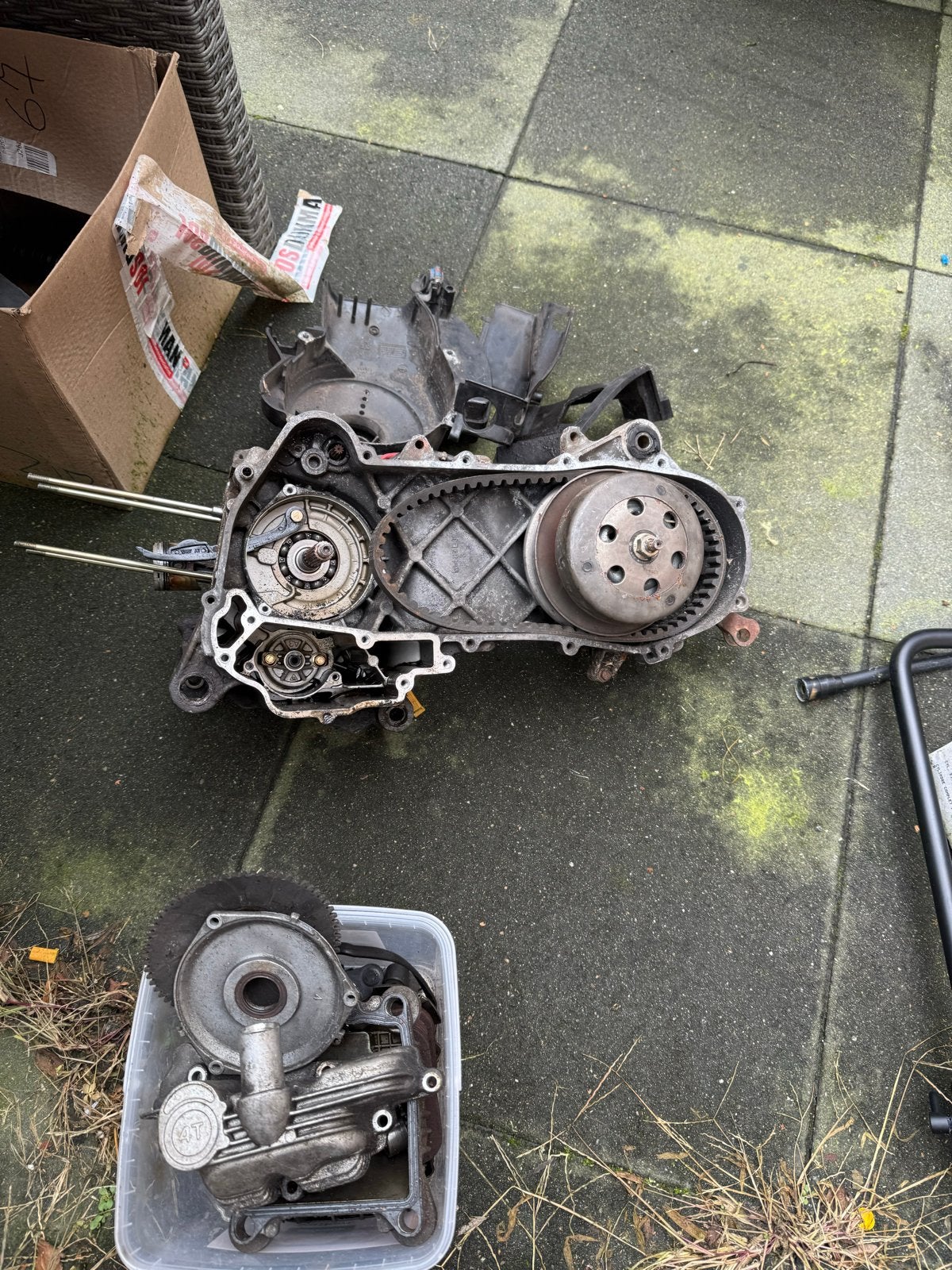 Zip 80cc 4T motorblok, Ophalen of Verzenden, Gebruikt, Blok