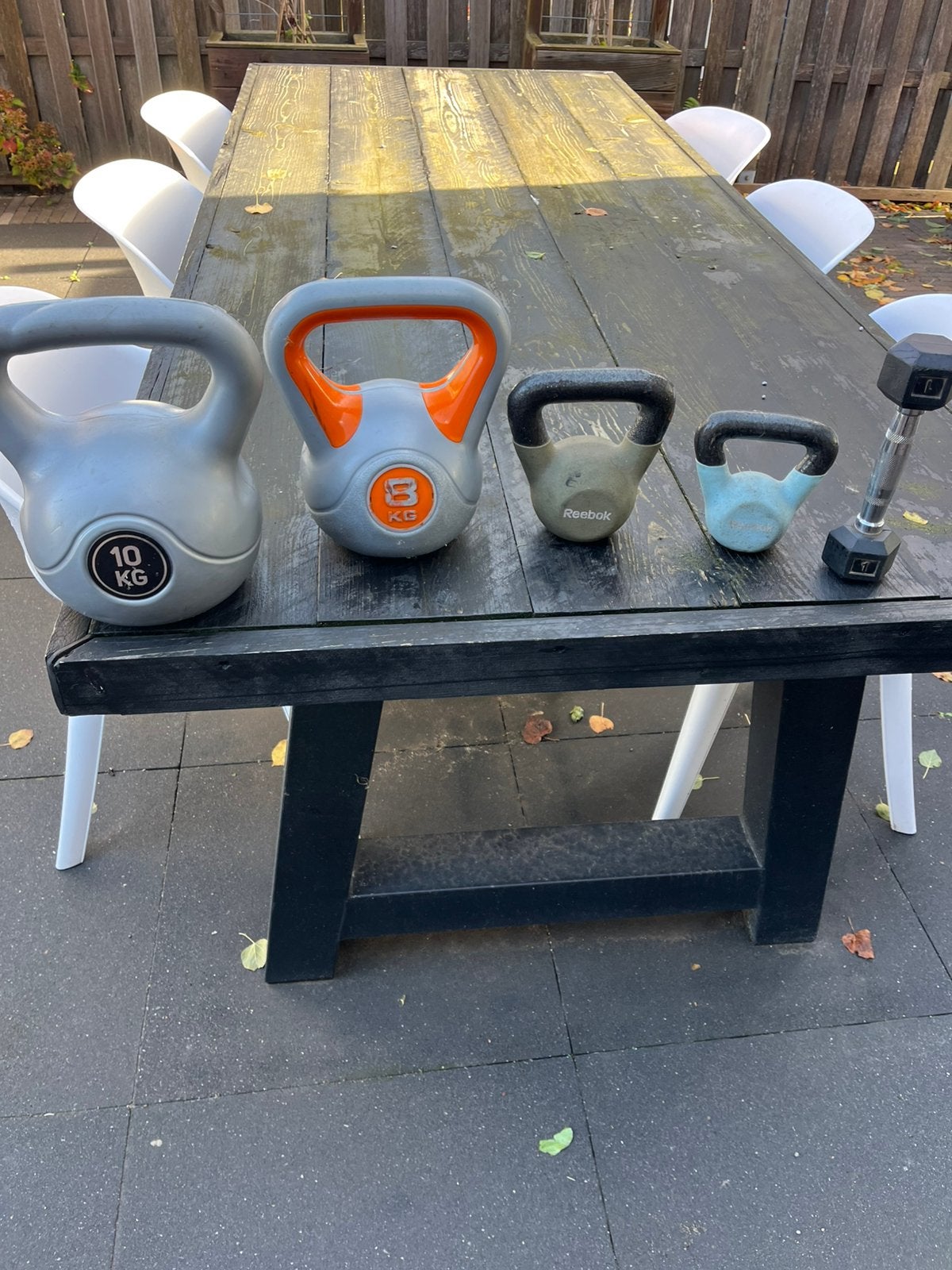 Diverze kettlebels en 1 kg dumbell, Sport en Fitness, Ophalen, Gebruikt, Kettlebell