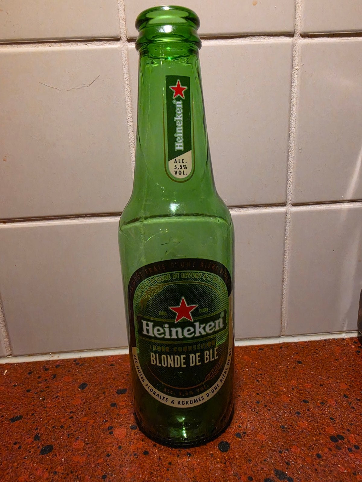 leeg flesje Heineken Blonde de Blé 250 ml, Verzamelen, Ophalen of Verzenden, Gebruikt, Flesje(s), Heineken