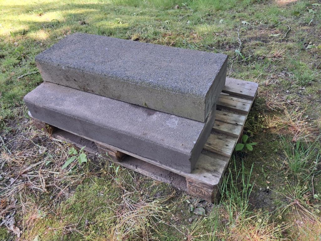 3x Betonnen traptreden trap treden traptrede 100 x 40 x 15, Tuin en Terras, Bielzen en Borders, Ophalen, Minder dan 100 cm