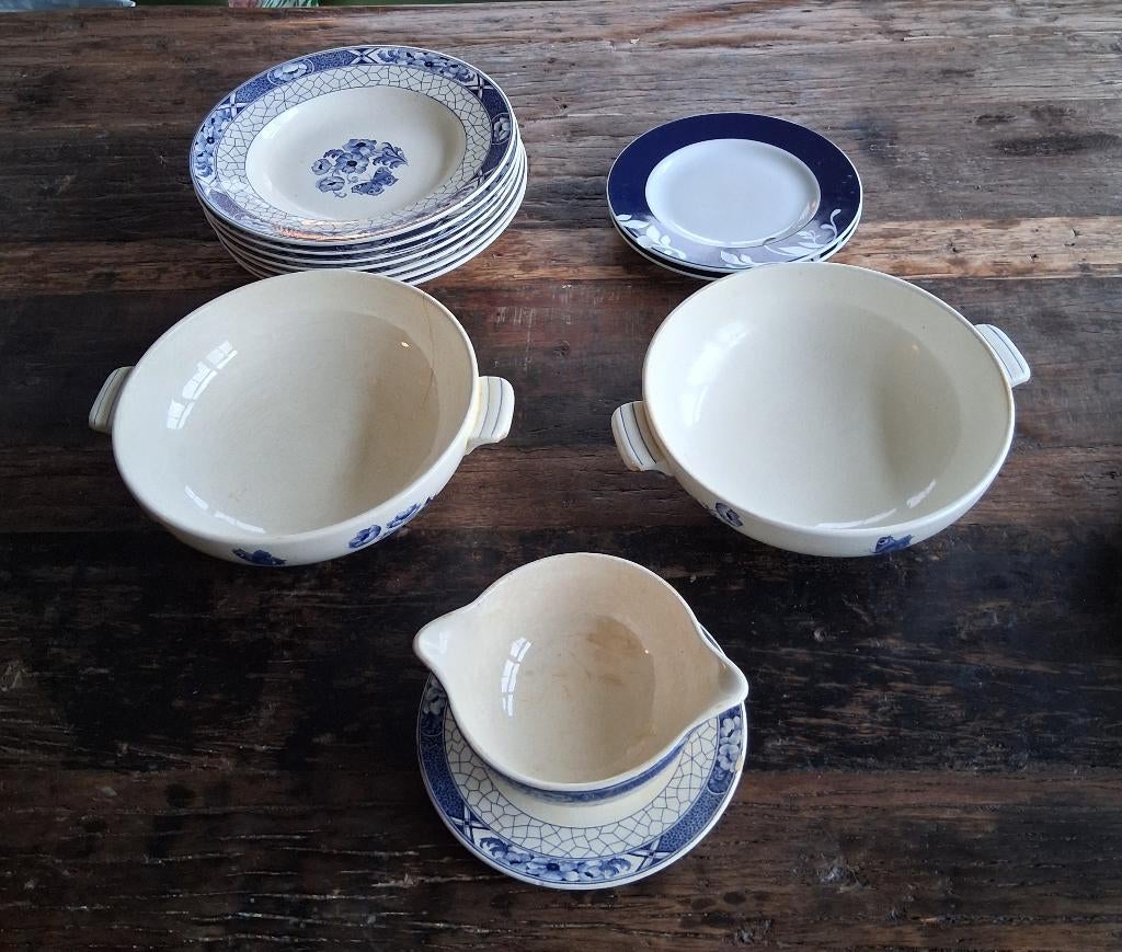 servies Société Céramique Maastricht - Butterfly, Antiek en Kunst, Ophalen