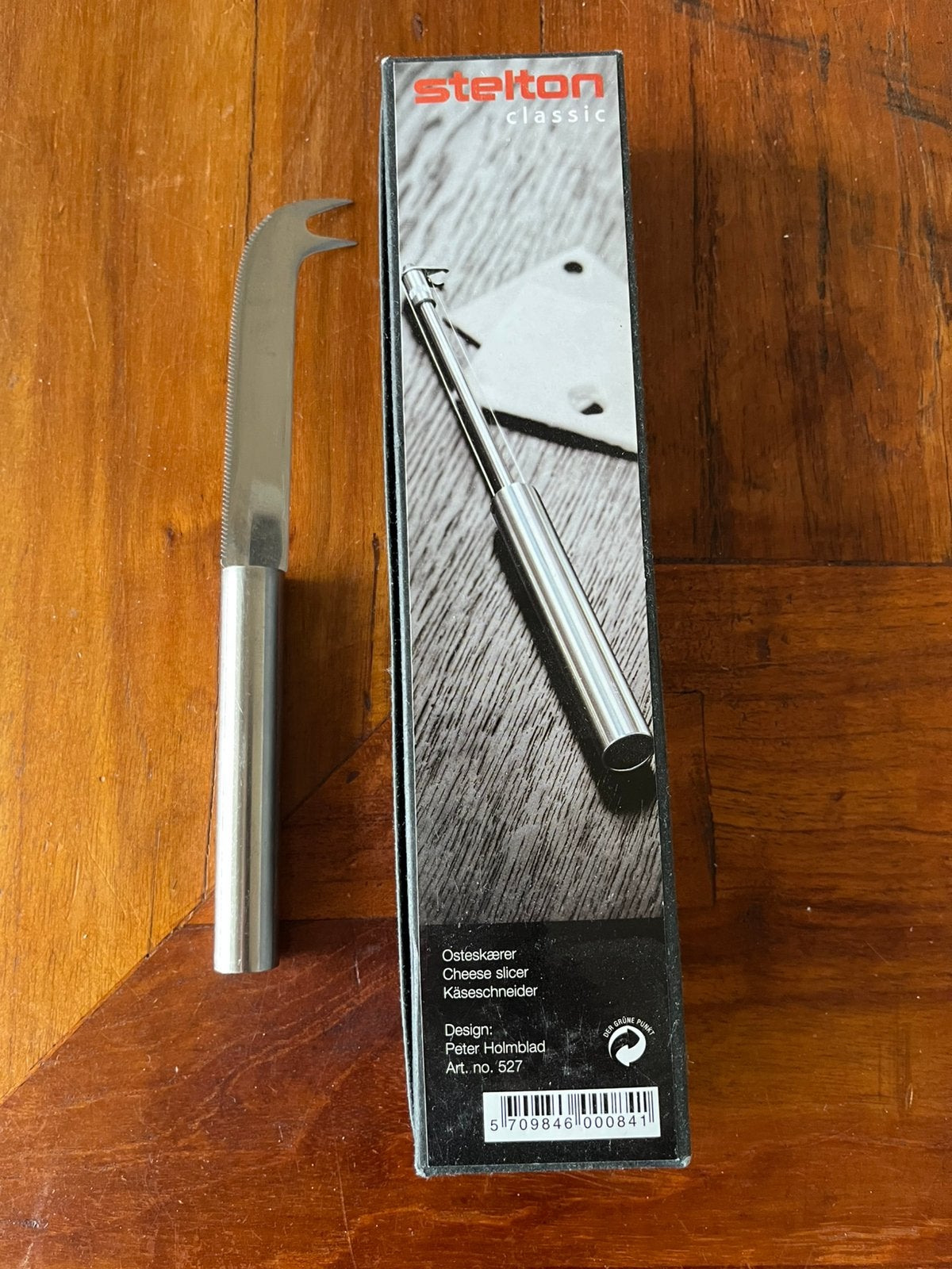 Stelton kaassnijder en kaasmes, Zilver, Ophalen of Verzenden, Metaal, Overige merken