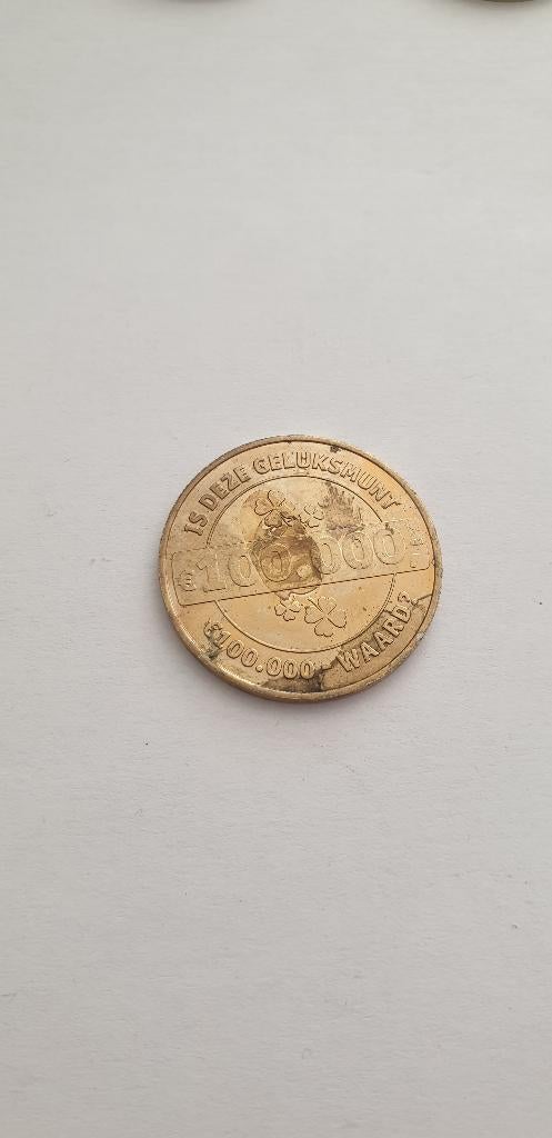 2939 is deze geluksmunt 100.000 Waard? Vriendenloterij, Postzegels en Munten, Penningen en Medailles, Verzenden, Overige materialen