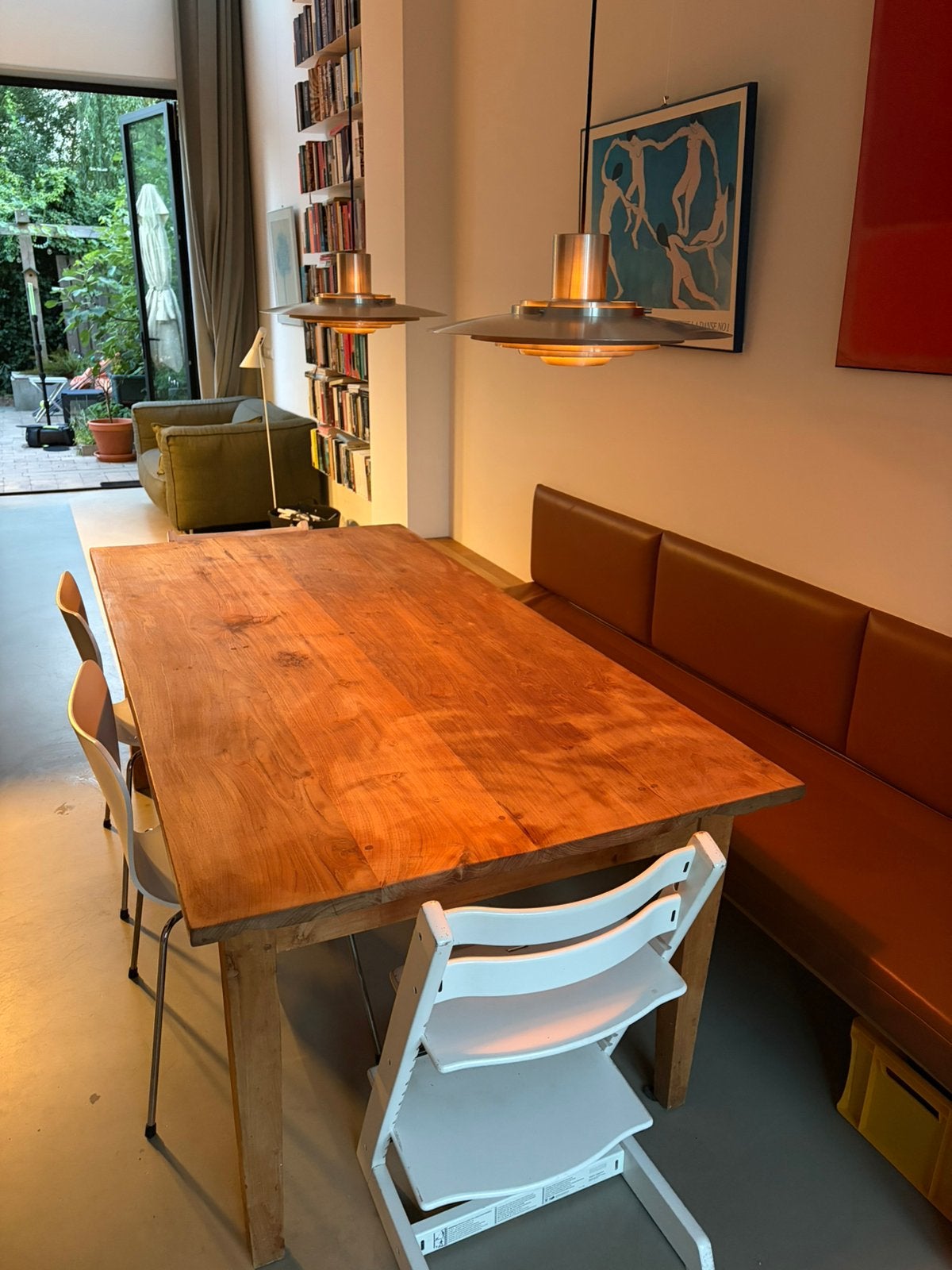 Eettafel 200x100cm - prima staat, Huis en Inrichting, Tafels | Eettafels, Ophalen, Gebruikt, 100 tot 150 cm, Teakhout