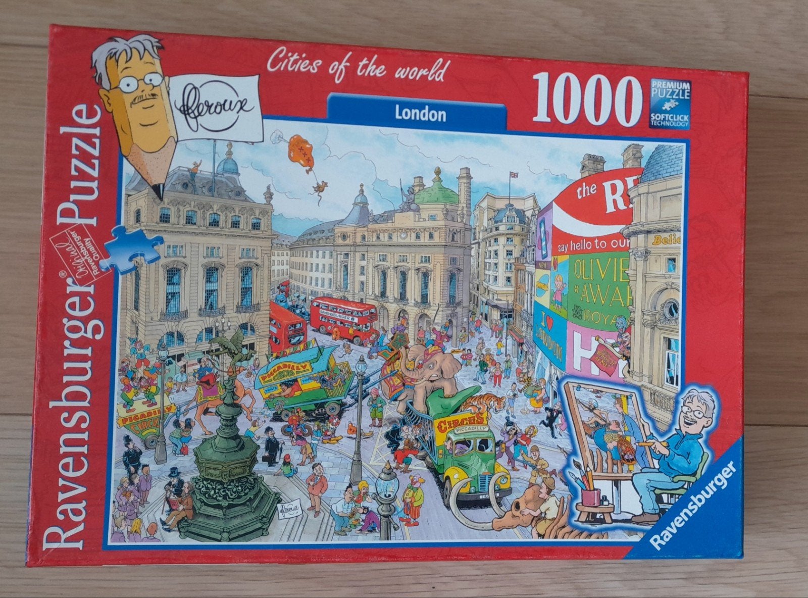 Puzzel CITIES OF THE WORLD, Hobby en Vrije tijd, Ophalen of Verzenden, 500 t/m 1500 stukjes, Zo goed als nieuw, Legpuzzel