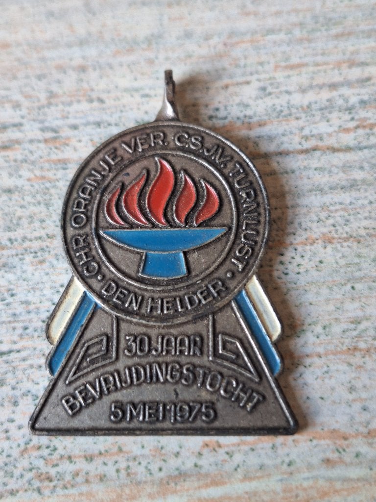 Medaille 30 jaar bevrijdingstocht 1975, Ophalen, Overige materialen, Nederland