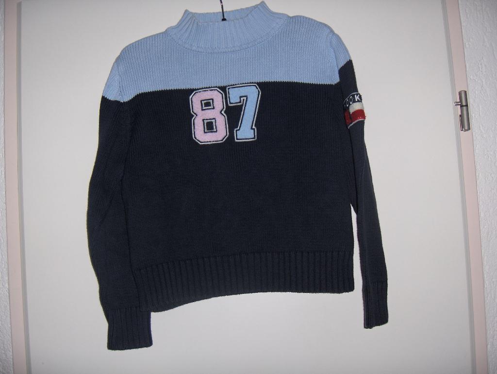 Blauw roze katoenen college col trui HOOKIPA 152 prima staat, Hookipa, Gebruikt, Meisje, Trui of Vest