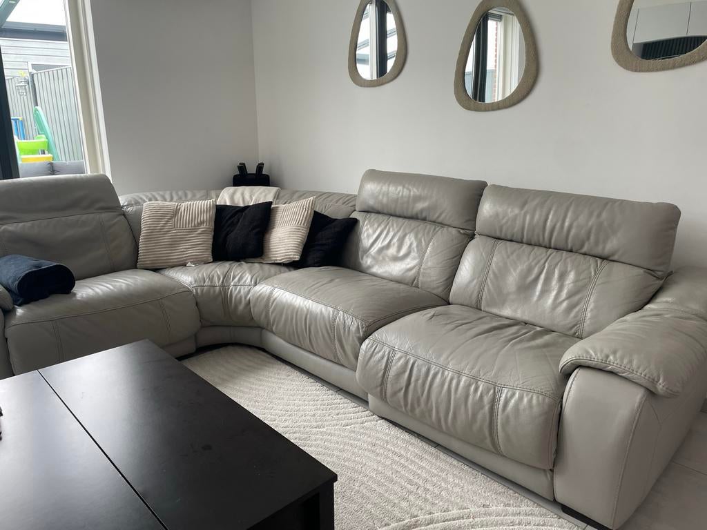 Leren Hoekbank - Natuzzi, Ophalen, Gebruikt, Leer, Natuzzi