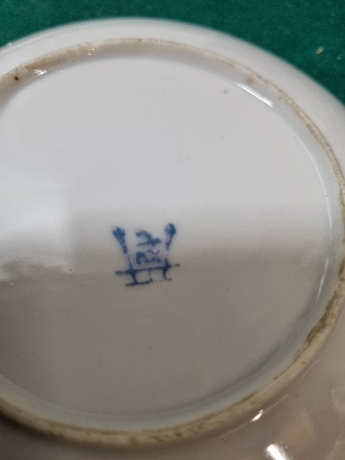 kop en schotel chinees gedecoreed eierschaal, Ophalen of Verzenden