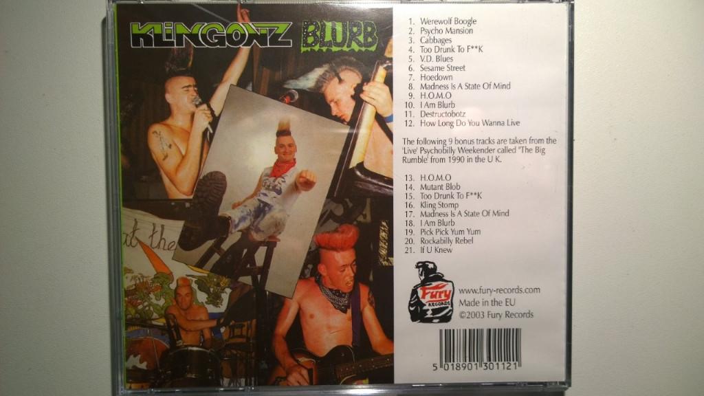 Klingonz - Blurb, Ophalen of Verzenden, Zo goed als nieuw, Poprock