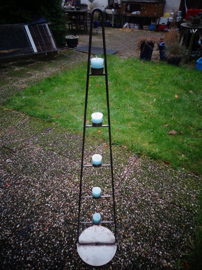 Kandelaar, kaarsenstandaard 120 cm, Huis en Inrichting, Woonaccessoires | Kandelaars en Kaarsen, Ophalen, Gebruikt, Zwart, 120 cm