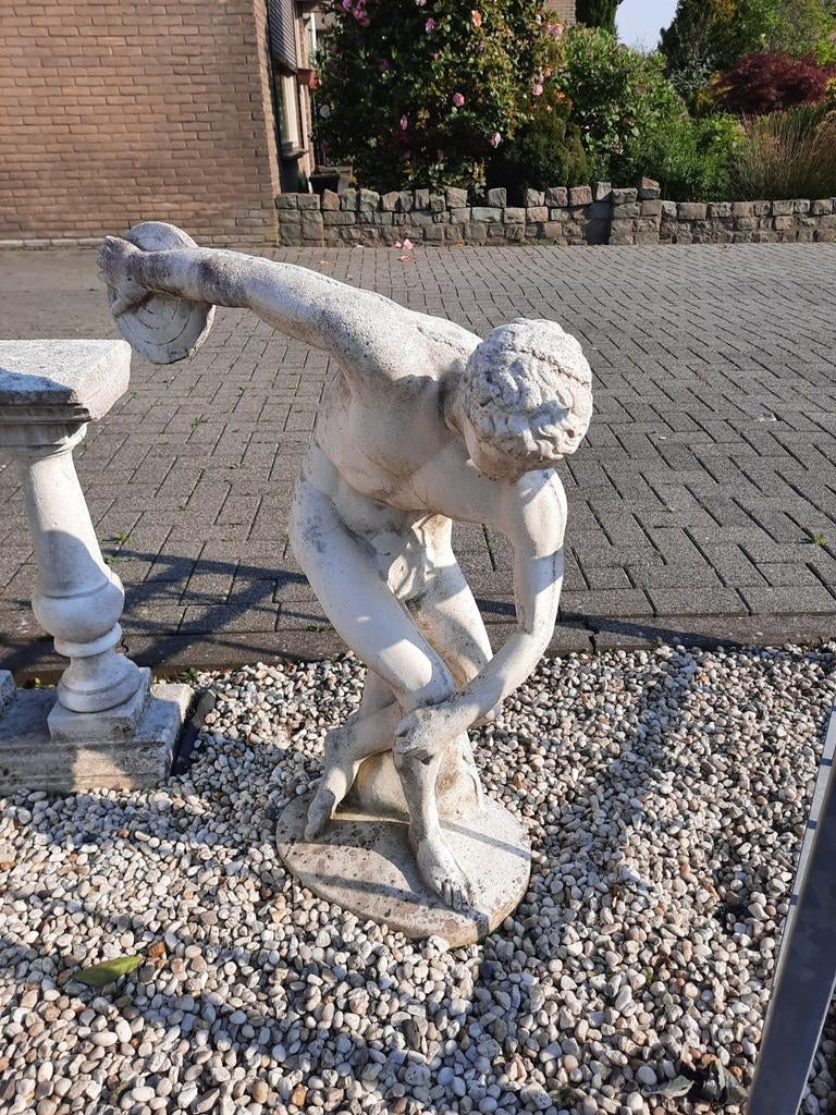 Betonnen beeld Discuswerper, Tuin en Terras, Tuinbeelden, Ophalen of Verzenden