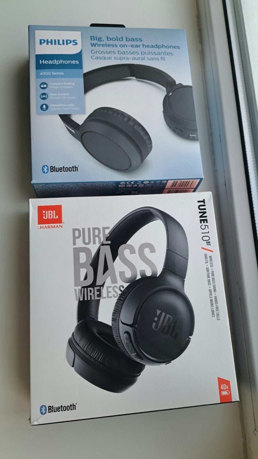 2x Bluetooth Headset: JBL Tune 510BT & Philips 4000 Series, JBL, Nieuw, On-ear, Ophalen of Verzenden