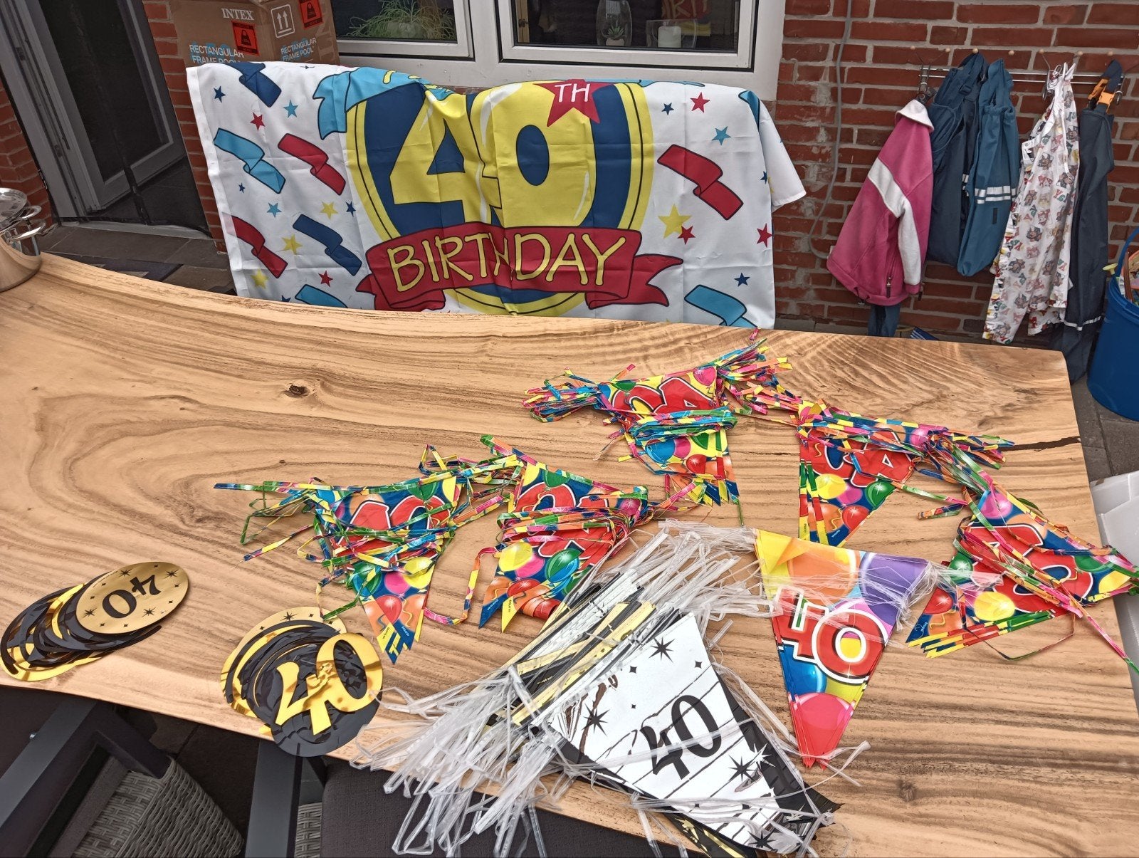 diverse versiering voor 40jaar, Ophalen, Zo goed als nieuw, Versiering, Verjaardag