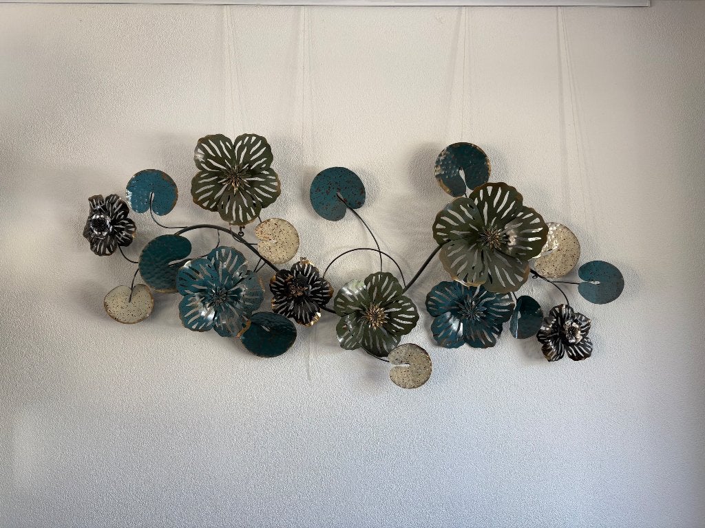 Gietijzeren bloemen, Huis en Inrichting, Woonaccessoires | Wanddecoraties, Ophalen, Metaal, 152 cm, Decoratieobject