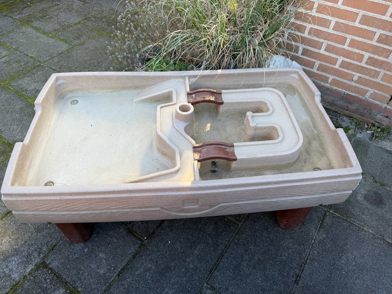 Zand- en watertafel met speelgoed, Ophalen, Gebruikt