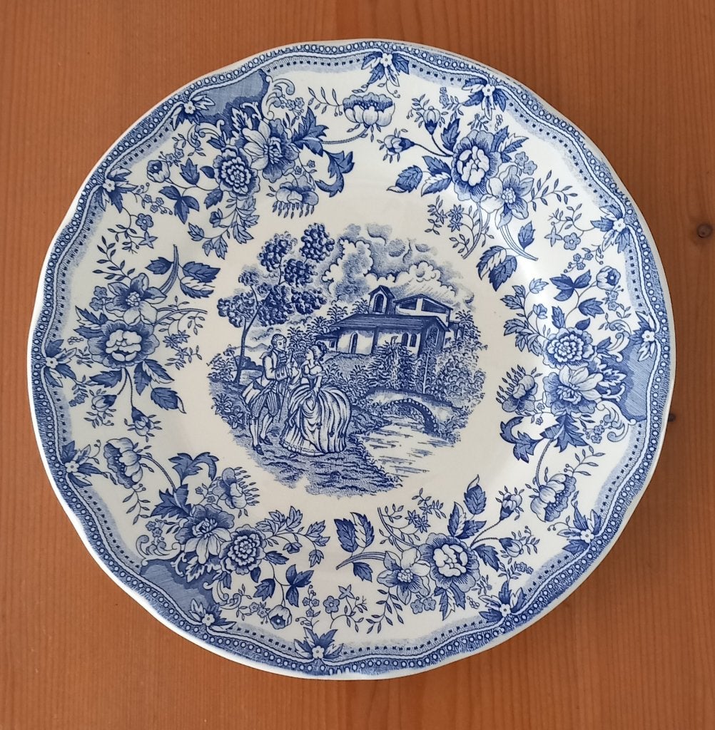 mooi blauw bord, Ophalen of Verzenden, Zo goed als nieuw, Blauw