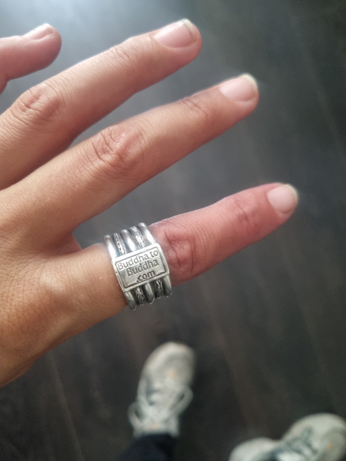 Buddha to Buddha ring zilver, maat 51-52, Ophalen of Verzenden, Dame of Heer, Zilver, Zilver