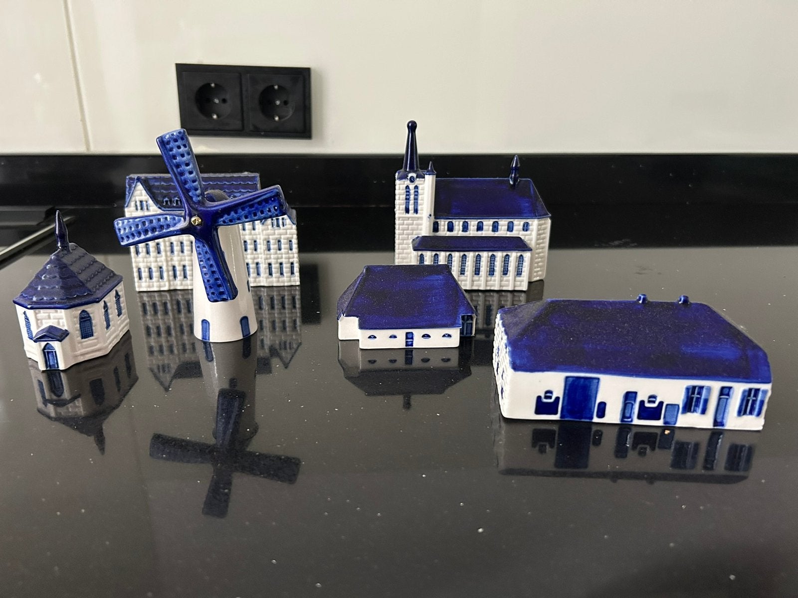 Delfts blauwe huisjes - schijndel (spaaractie), Ophalen of Verzenden, Zo goed als nieuw, Metaal, Bestek