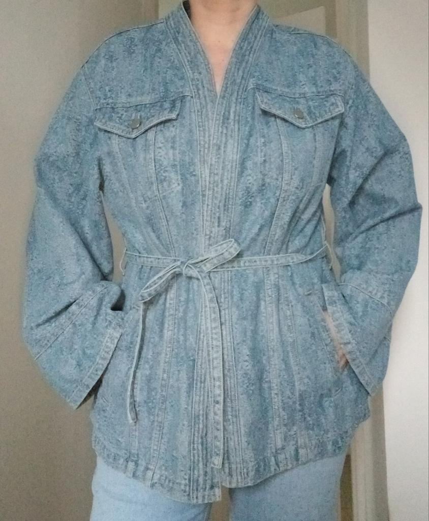Shoeby denim jeans jacquard kimono ceintuur L/XL nieuw trend, Maat 42/44 (L), Nieuw, Shoeby, Verzenden