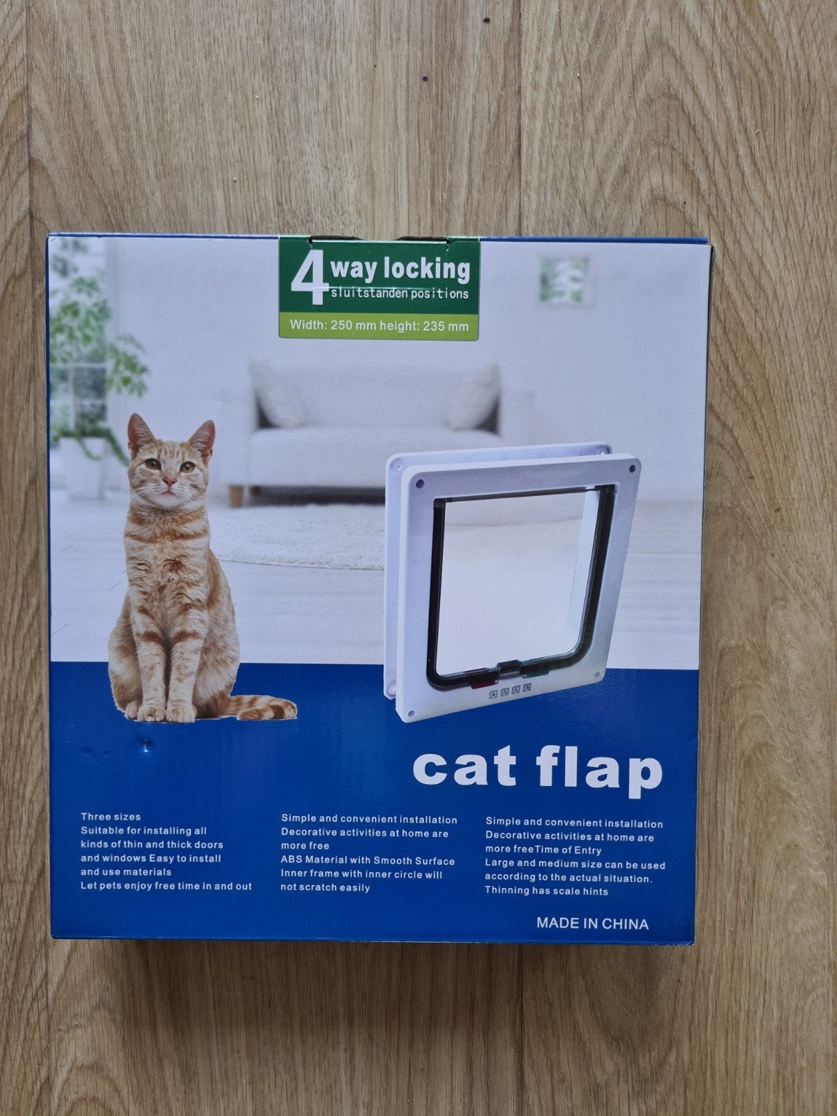 Kattenluik / cat flap 4 standen NIEUW, Dieren en Toebehoren, Ophalen of Verzenden, Nieuw