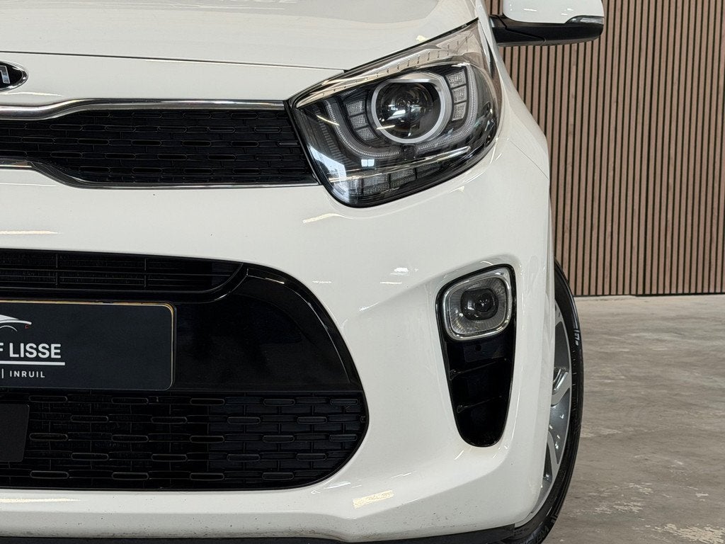 Kia Picanto 1.0 DPi DynamicPlusLine|Automaat|Navi|CarPlay, Auto's, Kia, Gebruikt, 4 stoelen, Wit, Origineel Nederlands