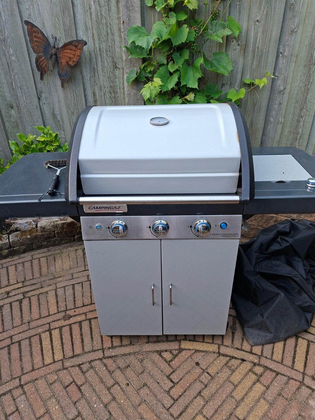 Campingaz 3 Serie BBQ met warmhoudplaat en 3 branders, Ophalen, Gebruikt, Campingaz