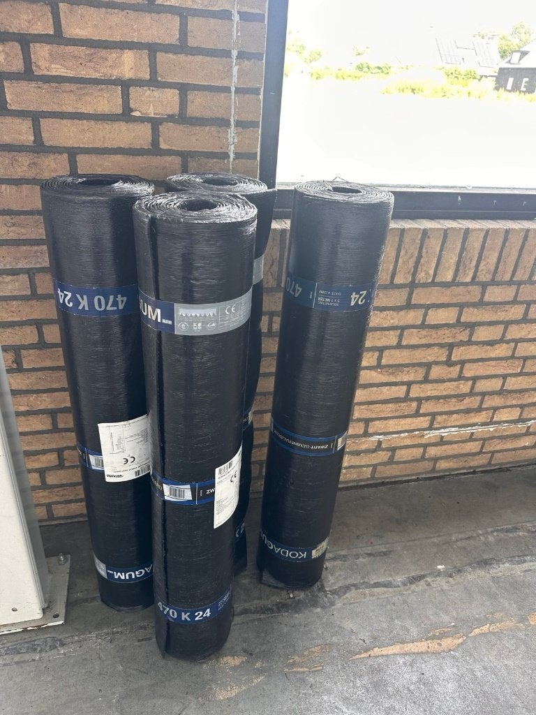 Bitumen dakrollen Kodagum 470K24 zwart gemineraliseerd, Ophalen, Overige materialen, Zwart, Nieuw