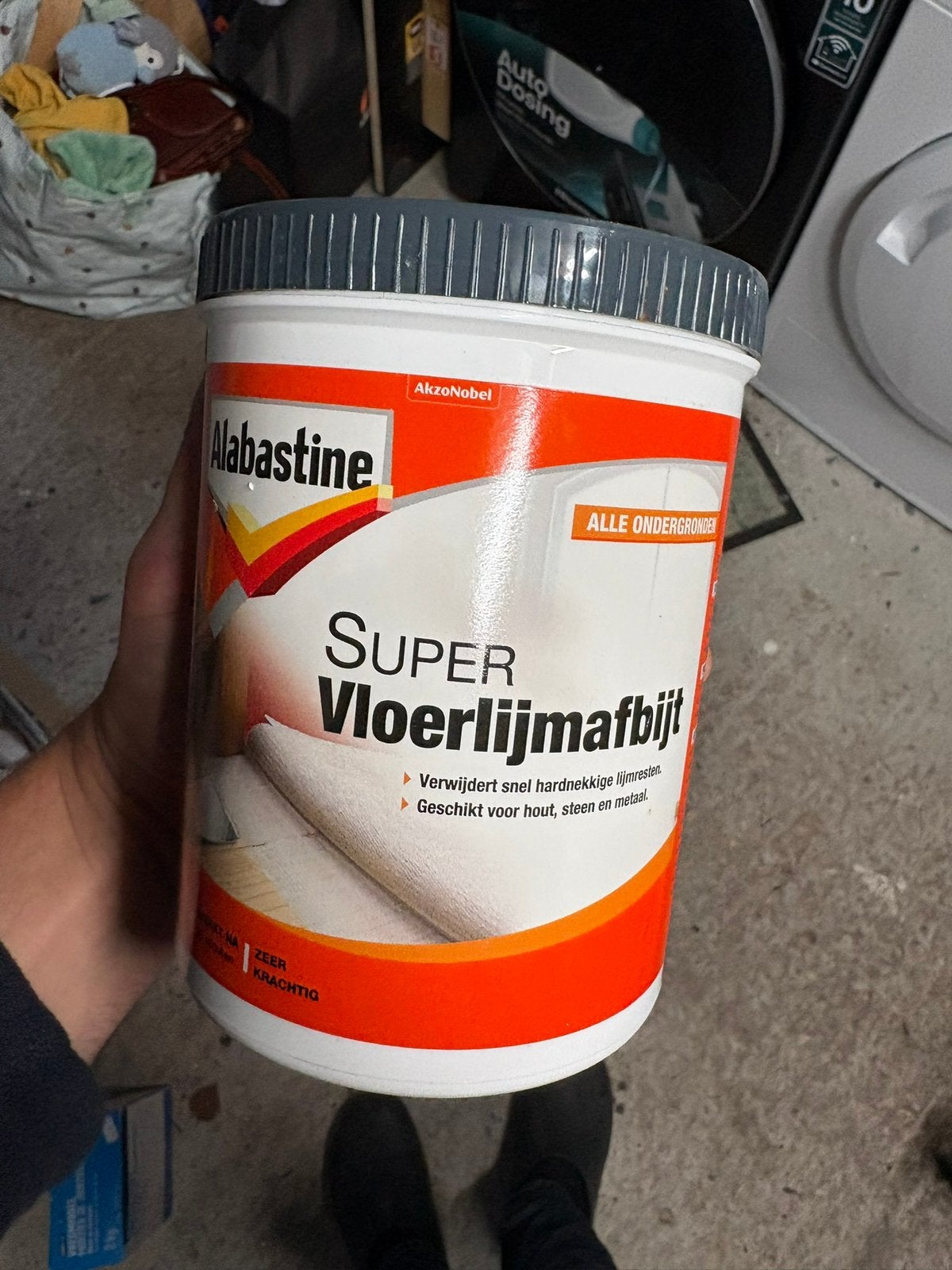 Alabastine Super VloerLijmafbijt, Ophalen of Verzenden, Zo goed als nieuw, Wit