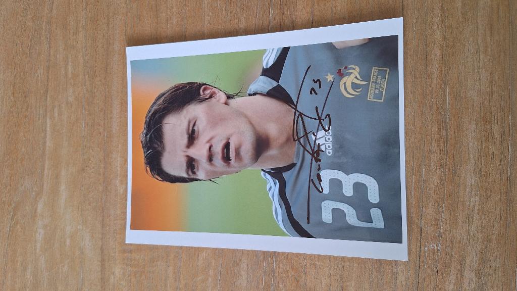 Foto 20x25 cm met handtekening; Gregory Coupet # Lyonnais, Ophalen of Verzenden, Nieuw, Buitenlandse clubs, Overige typen