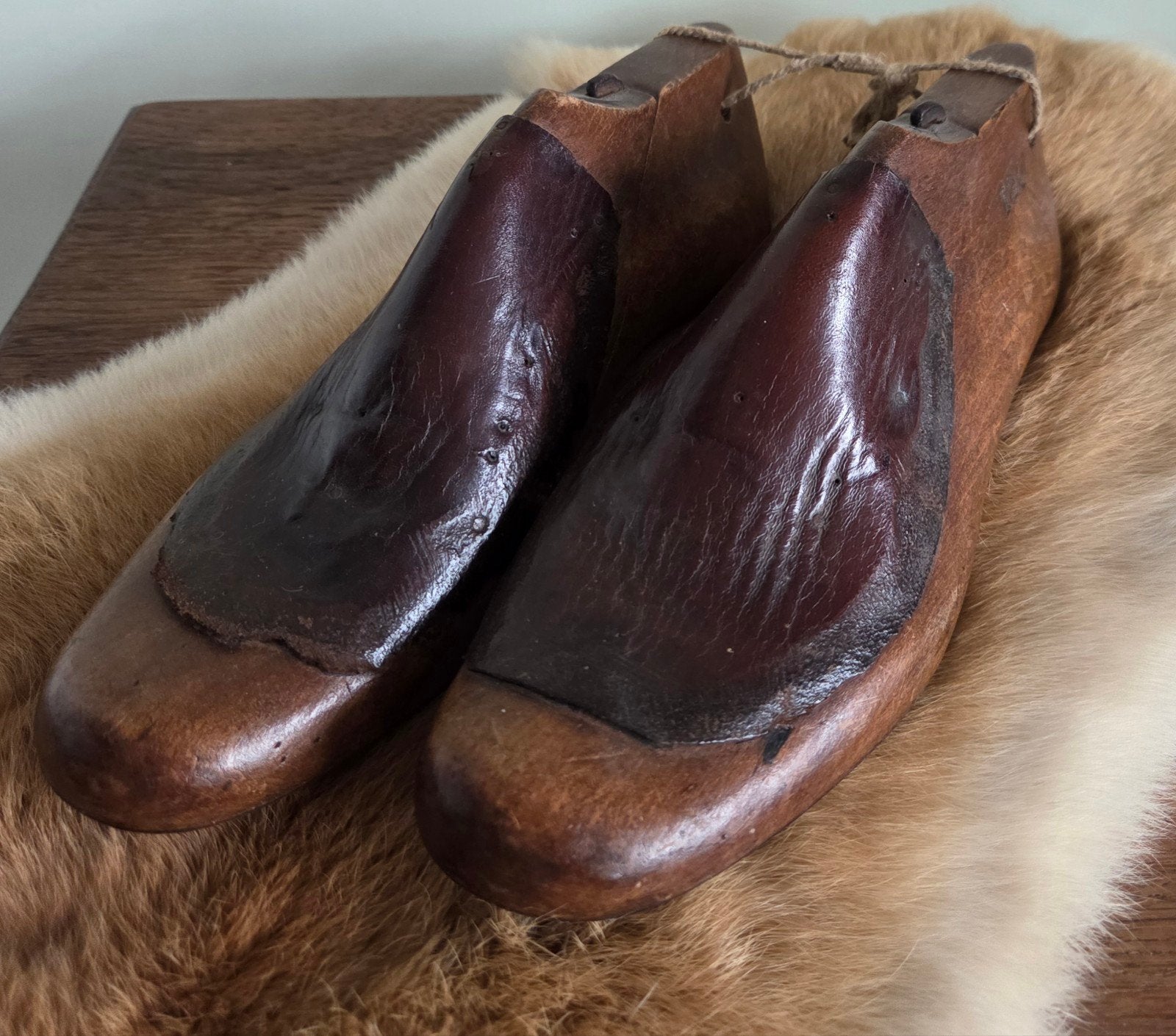 Antieke houten schoenleesten - Industriële brocante, Ophalen