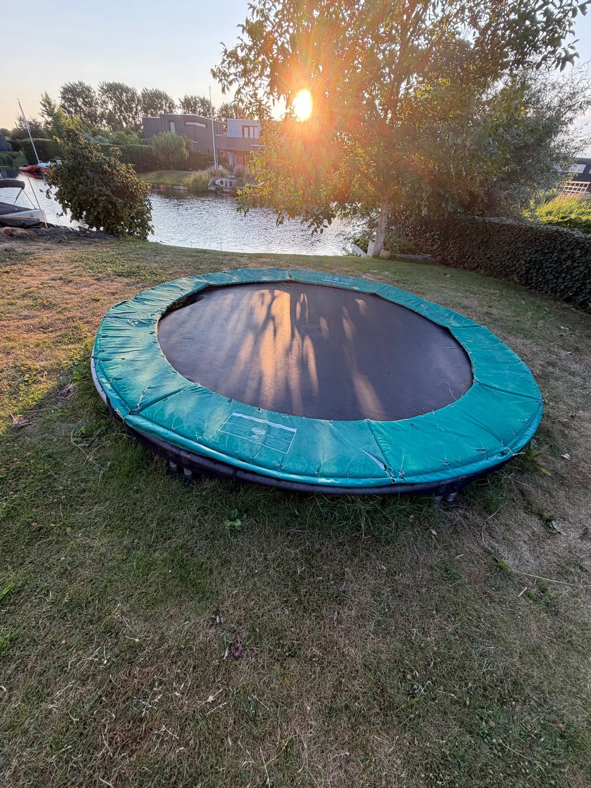 BERG InGround Champion Trampoline - Gebruikt, Ophalen, Gebruikt