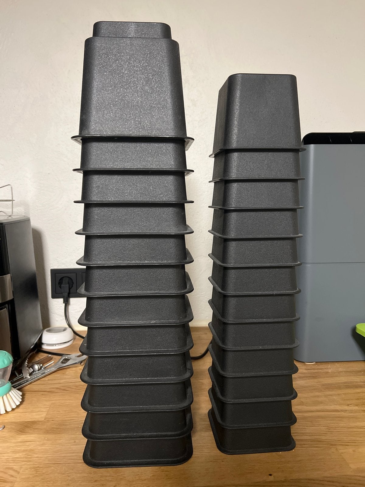 Bedverhogers - Ideaal bij zwangerschap (10 & 15 cm), Overige materialen, Eenpersoons, Zwart, Ophalen of Verzenden