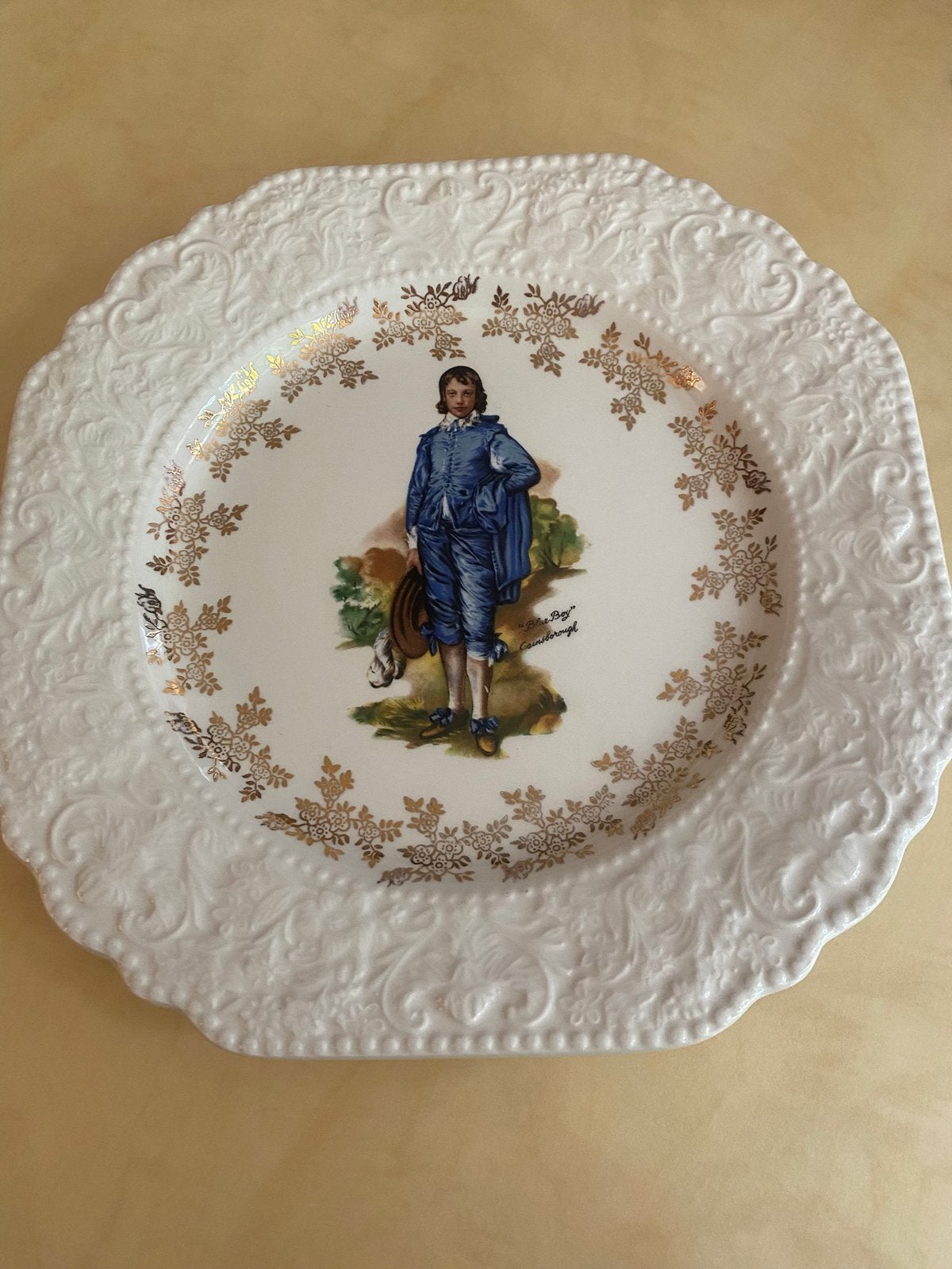 Vintage bord Lord Nelson Pottery  England beroemde “Blue Boy, Ophalen of Verzenden