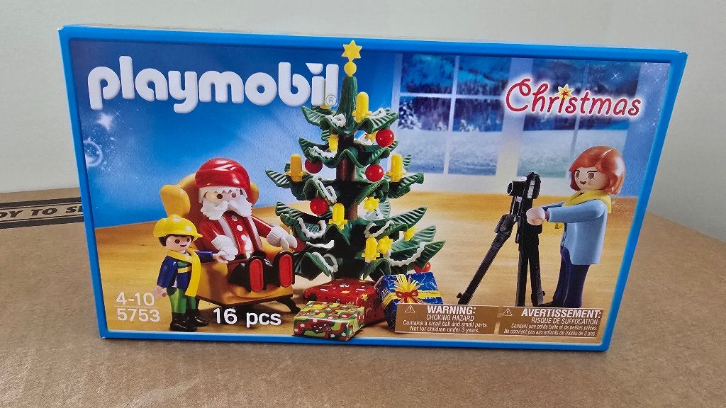 Playmobil 5753 Met de kerstman op de foto nieuw in doos, Complete set, Nieuw, Ophalen of Verzenden, Figuren