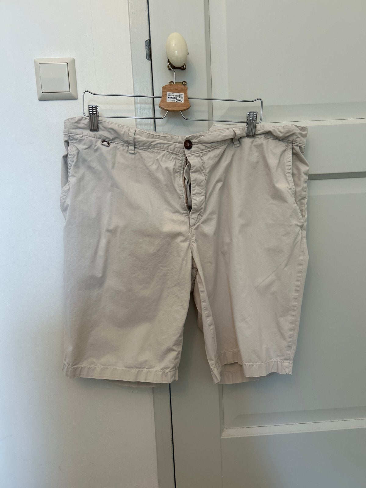 El corte ingles Dustin heren korte broek - beige, maat 54, Ophalen of Verzenden, Gedragen, Maat 52/54 (L), Beige