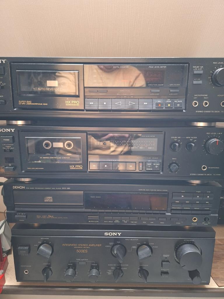 Sony Audio Set: Cassettedecks, CD-speler & Versterker, Audio, Tv en Foto, Stereo-sets, Gebruikt, Sony, Cassettedeck, Losse componenten