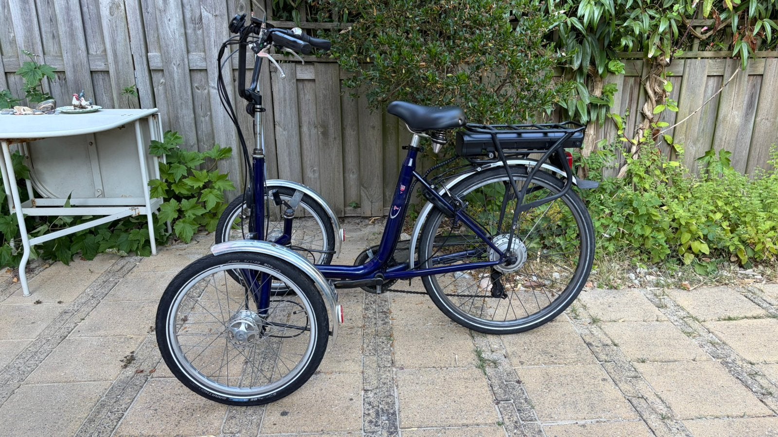 Driewieler E-Bike met 2 accu’s, Ophalen, Gebruikt, Trommelrem