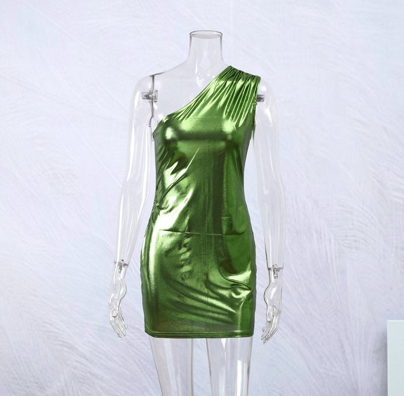 Korte groene dames jurk sexy mini off shoulder strak jurkje, Maat 38/40 (M), Verzenden, Nieuw, Boven de knie