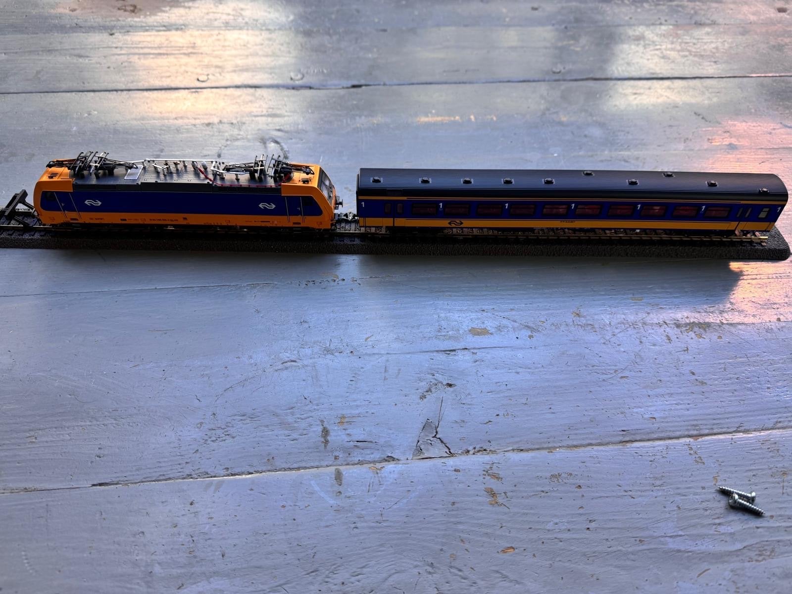 NS Locomotief met Wagon - Zo goed als nieuw, Treinset, Ophalen, Overige merken, NS