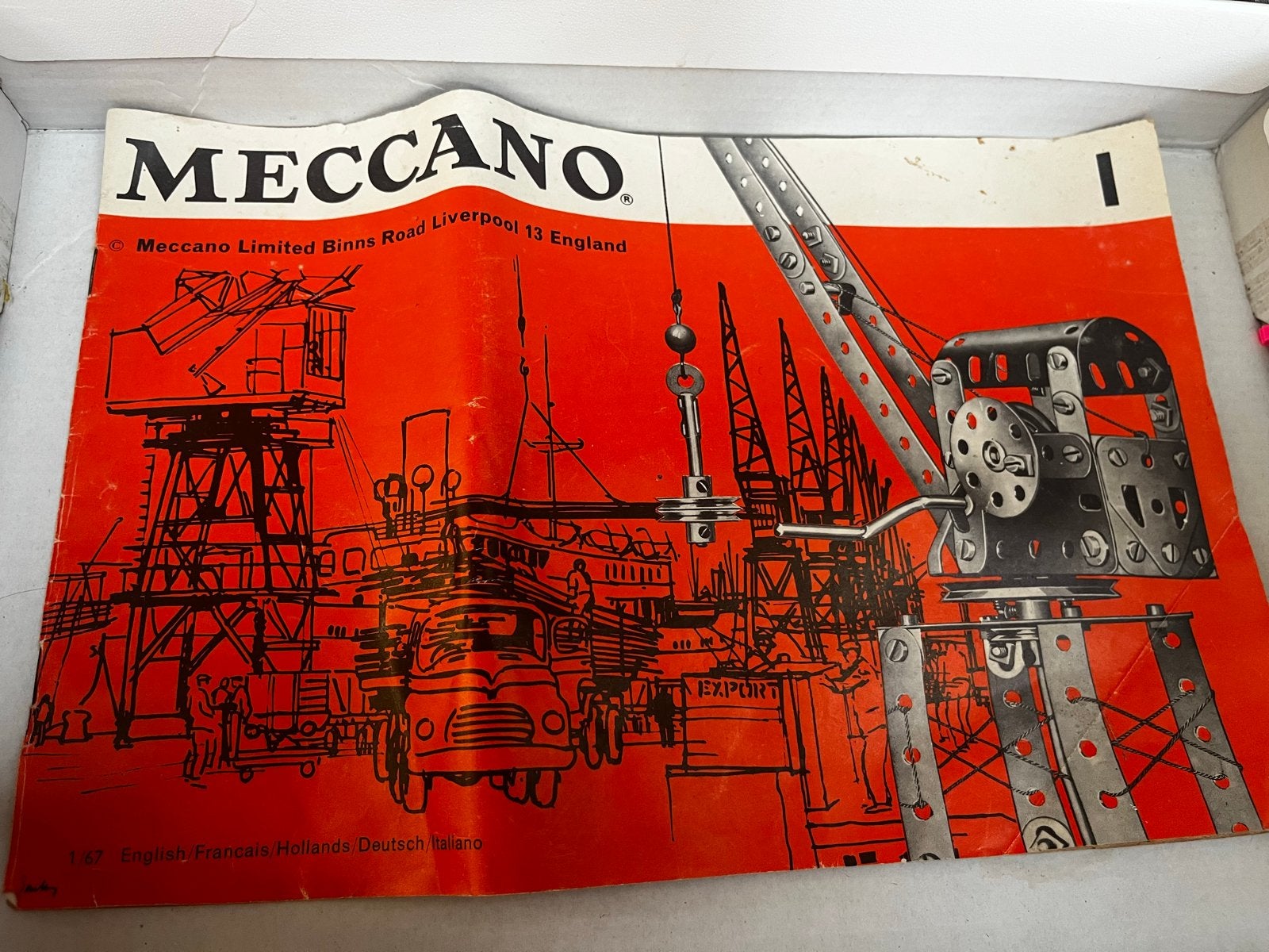 Meccano Instructieboekje - Vintage Bouwplezier, Ophalen of Verzenden, Gebruikt, Bouwen