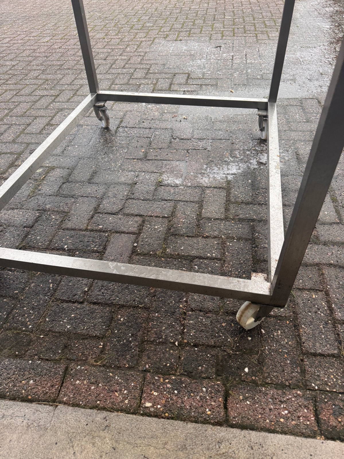 RVS Werktafel met wielen, Ophalen of Verzenden