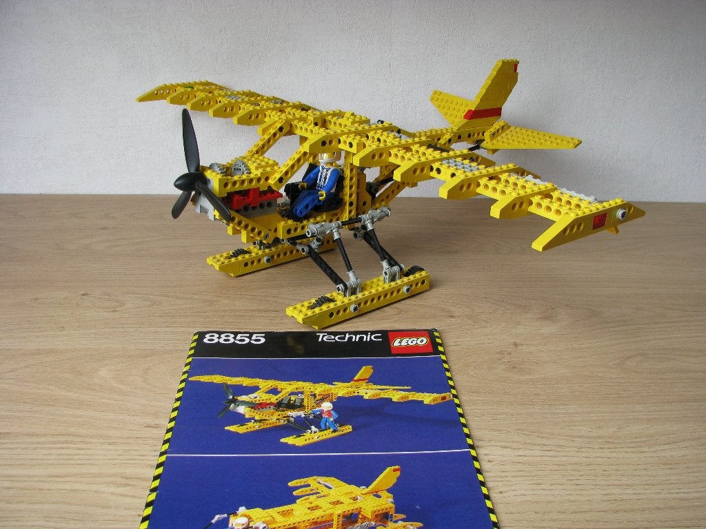 Lego Technic - 8855 - Prop Plane, Ophalen, Lego, Compleet, Zo goed als nieuw
