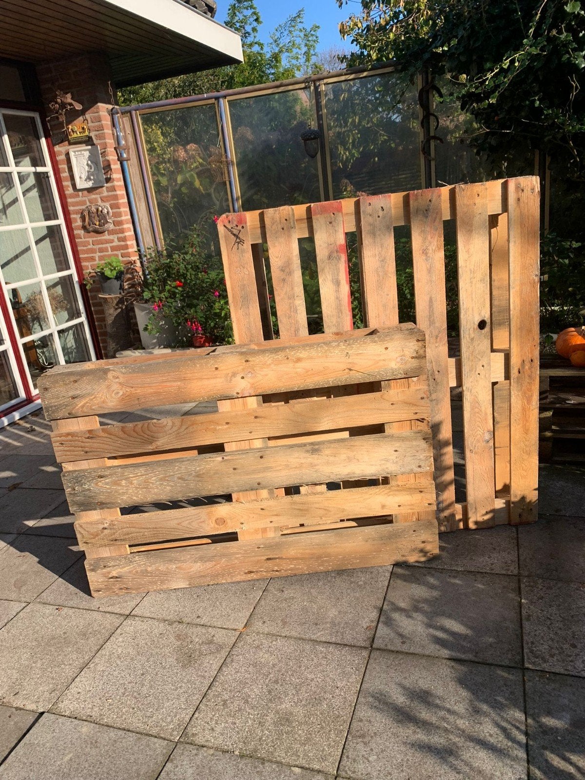 Zware houten pallets 120 - 80cm, Ophalen, Overige houtsoorten