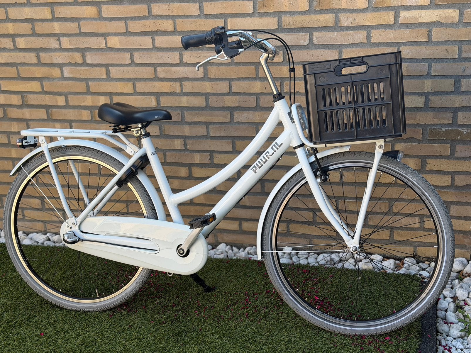 Gazelle Puur Damesfiets|Meisjesfiets| 26 inch, Fietsen en Brommers, Terugtraprem, Ophalen, 26 inch of meer, Handrem