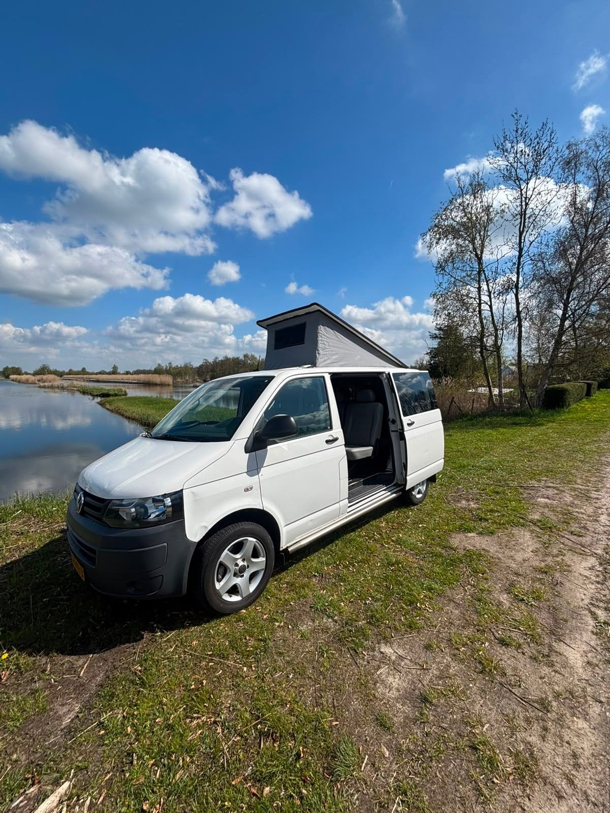 Volkswagen Transporter camper 2.0 TDI, Stof, 241 €/maand, 179 pk, Wit