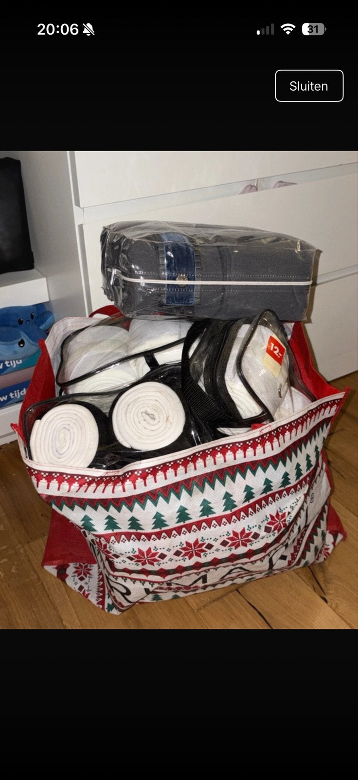 Tas met bandages (8 paar), Ophalen of Verzenden, Nieuw