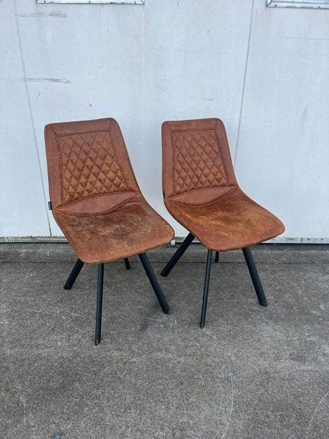 21 horeca nette restaurant stoelen cognac vintage de arend, Ophalen, Bruin, Zo goed als nieuw, Vijf, Zes of meer stoelen